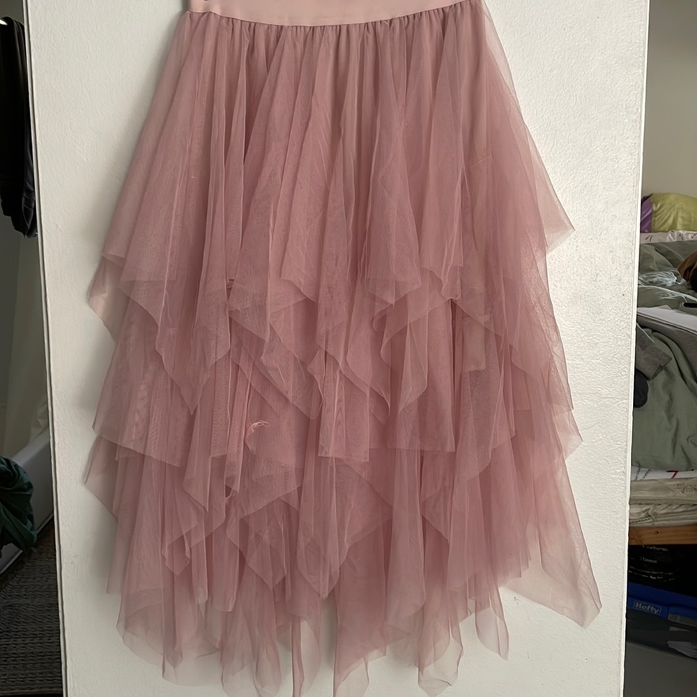 Rose pink tulle skirt, brand new never worn.